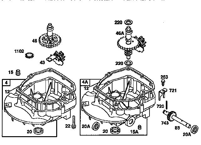 Engine Diagram and Parts List for 12H800  Briggs and Stratton Engine